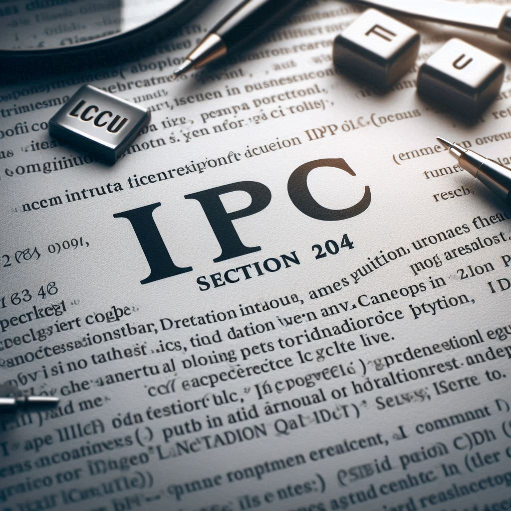 IPC Section 204